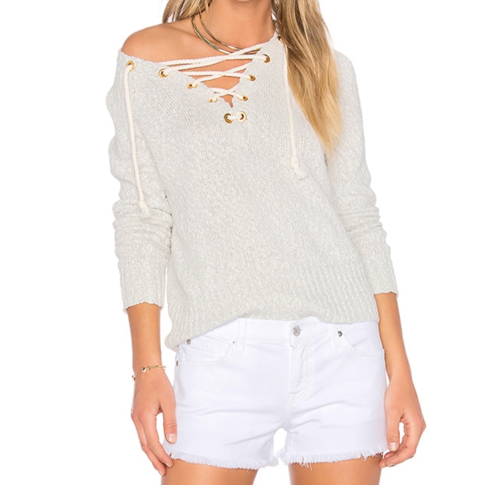 Cut off white shorts size 8
